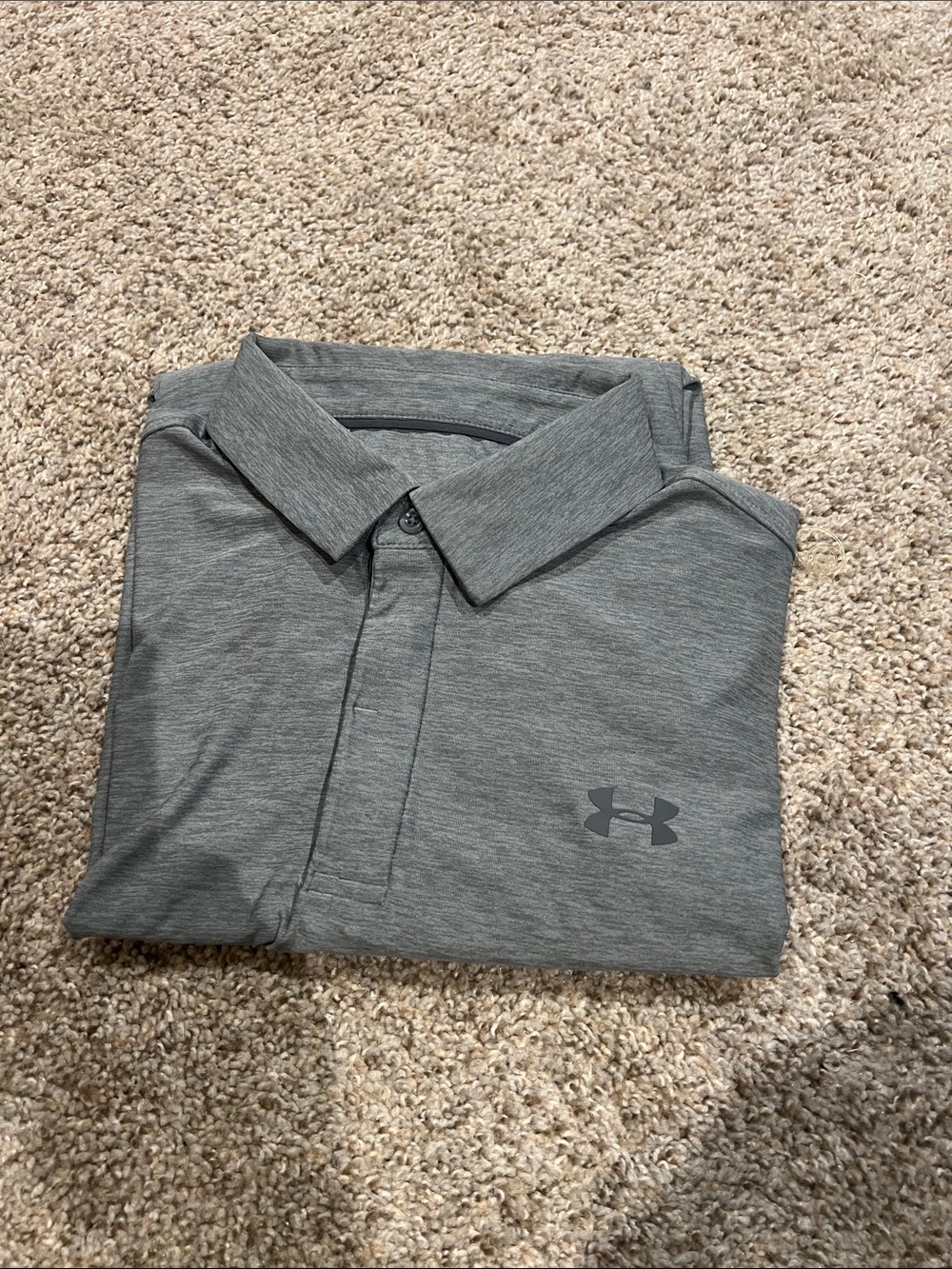 Under Armour Men’s Heather Grey Polo